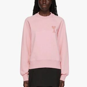 AMI Paris Alexandre Mattiussi Pink Ami de Cœur Sweatshirt